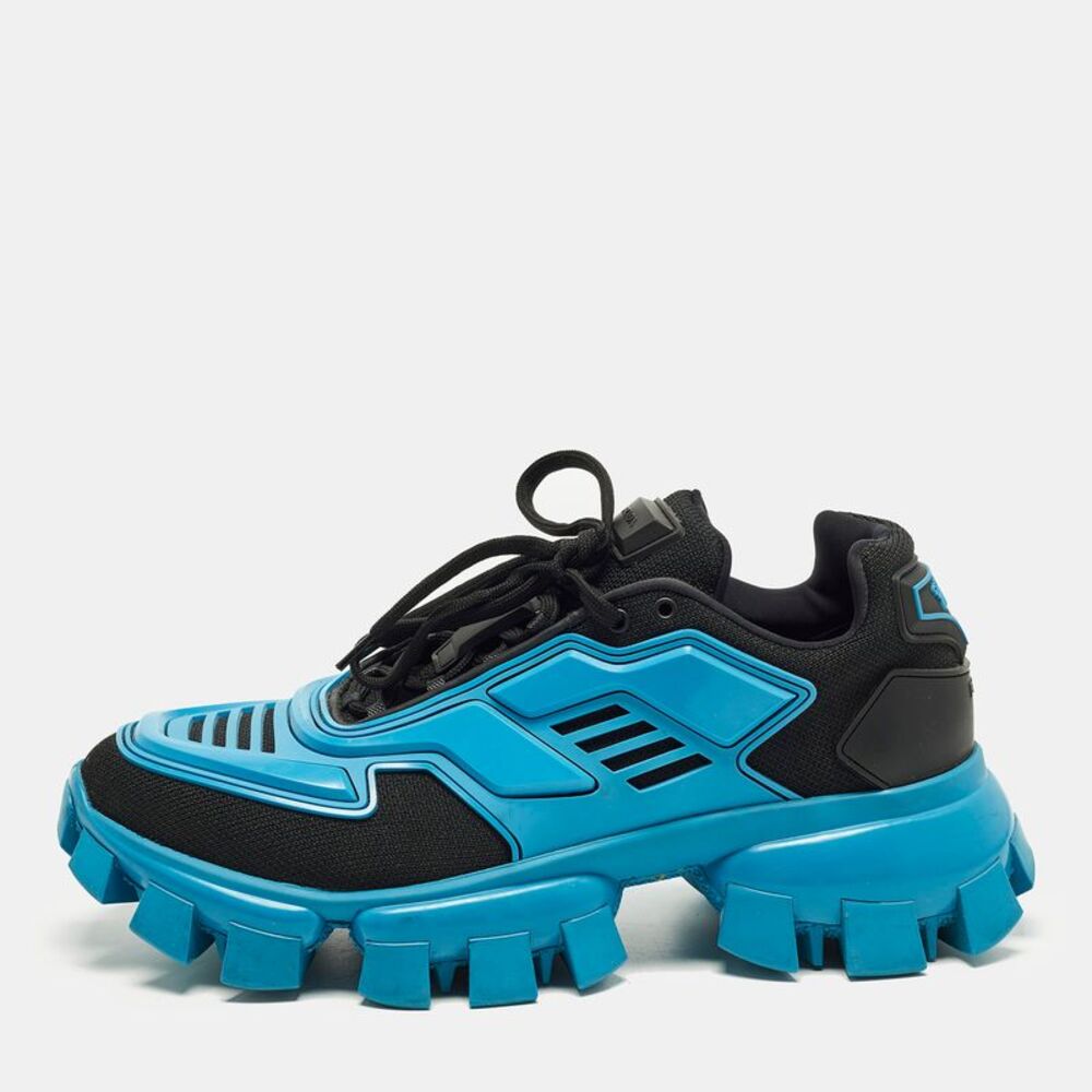 Prada Cloudbust Thunder Size 42.5 Black Knit Fabric And Rubber Low Top Sneakers